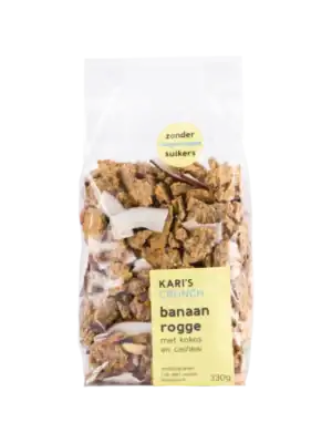 Crunch Banaan Rogge (330g)