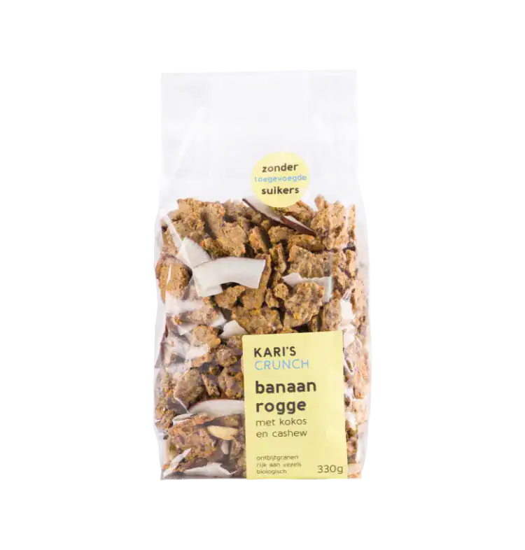 Crunch Banaan Rogge (330g)